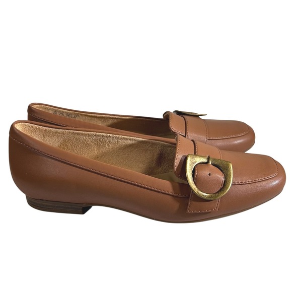 Naturalizer Shoes - Naturalizer Kayden Moc Loafers Women's US 9M Bronze Buckle Accent Slip On Shoes